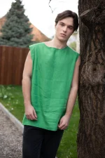 Classic Linen Tank Shirt