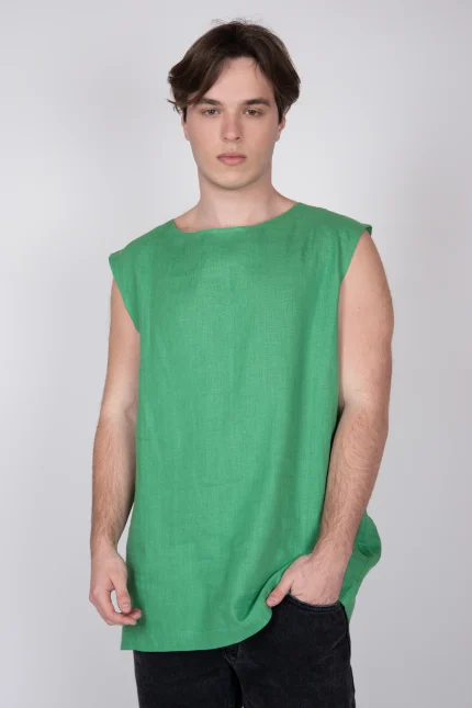 Classic Linen Tank Shirt