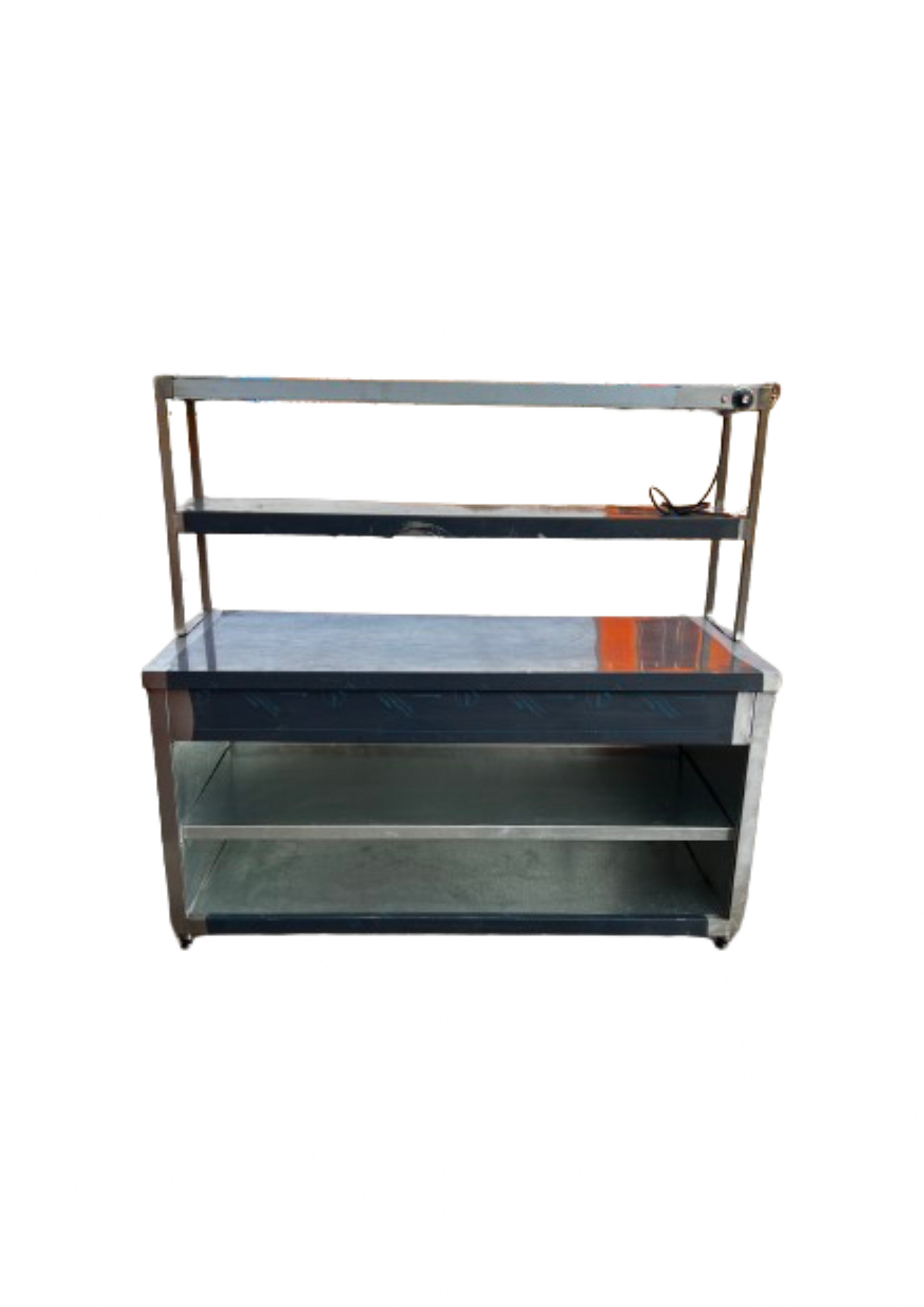 Neutral Service Counter With Riser Shelf 2300mm X 700mm X 1630mm Neutral Service Counter With Riser Shelf 2300mm X 700mm X 1630mm