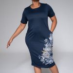 Plus Size Front Print Tunic