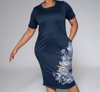 Plus Size Front Print Tunic