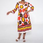 Plus Size Printed Tiered Tunic