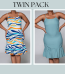 Printed And Pain Twin Pack Dress