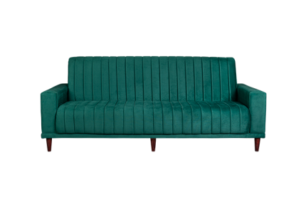 Retro Sleeper Couch - Emerald Green