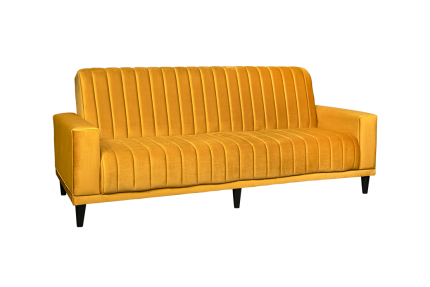 Retro Sleeper Couch - Mustard