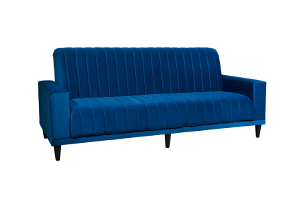 Retro Sleeper Couch - Royal Blue