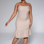 Stone Strappy Tiered Dress