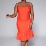 Terracotta Strappy Tiered Dress